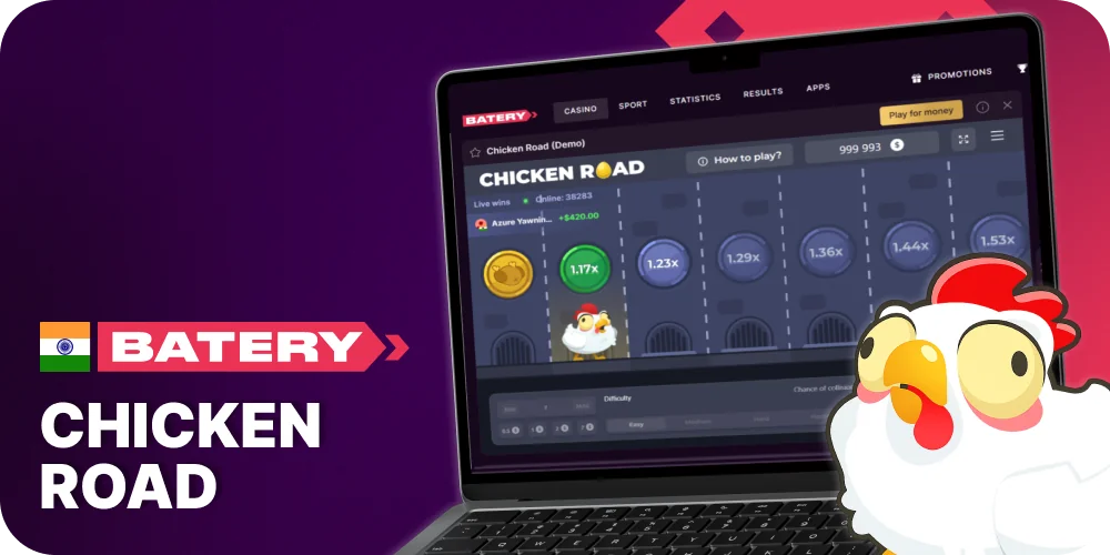 Play Chicken Road game at Batery in India